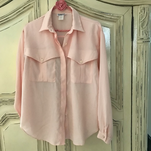 💲⬇️ VINTAGE/ textured pocket boxy blouse - Picture 2 of 10